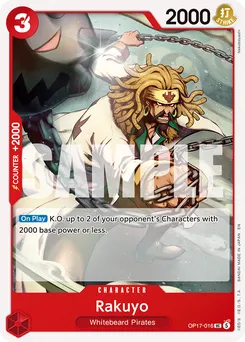 Rakuyo OP17-016 — The World's Strongest Warriors