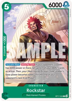 Rockstar OP17-034 — The World's Strongest Warriors
