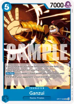 Ganzui OP17-043 — The World's Strongest Warriors