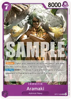 Aramaki OP17-059 — The World's Strongest Warriors