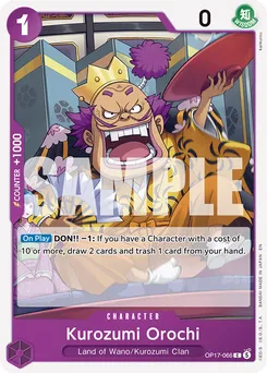 Kurozumi Orochi OP17-066 — The World's Strongest Warriors
