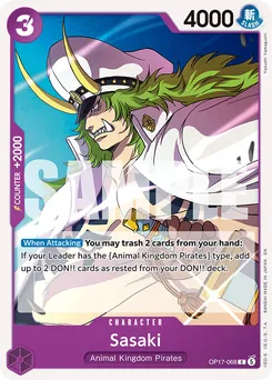 Sasaki OP17-068 — The World's Strongest Warriors