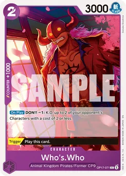 Who's Who OP17-071 — The World's Strongest Warriors
