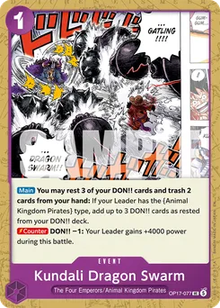 Kundali, Météores du Dragon OP17-077 — The World's Strongest Warriors