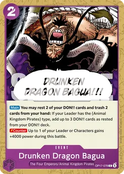 Ivresse du Dragon Divin OP17-078 — The World's Strongest Warriors