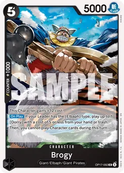 Broggy OP17-092 — The World's Strongest Warriors