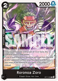 Roronoa Zoro OP17-095 — The World's Strongest Warriors