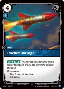 Rocket Barrage SFD-077/221 — Spiritforged