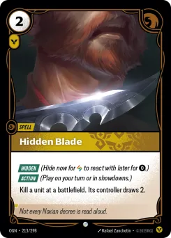 Hidden Blade OGN-213/298 — Origins