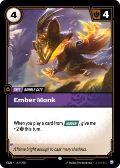 Ember Monk OGN-167/298 — Origins