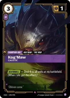 Kog'Maw, Caustic OGN-190/298 — Origins