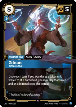 Zilean, Time Mage UNL-086/219 — Unleashed