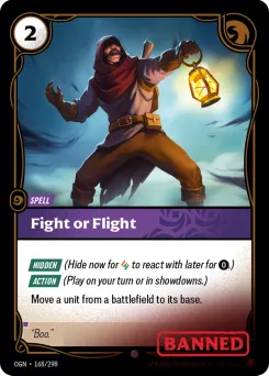 Fight or Flight OGN-168/298 — Origins