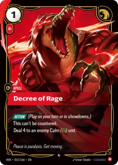 Decree of Rage VEN-015/166 — Vendetta
