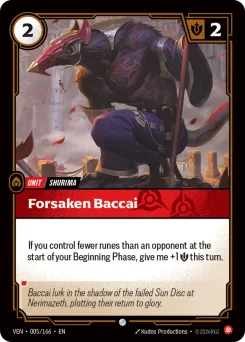 Forsaken Baccai VEN-005/166 — Vendetta
