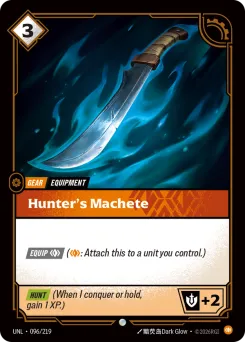 Hunter's Machete UNL-096/219 — Unleashed