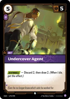 Undercover Agent OGN-178/298 — Origins