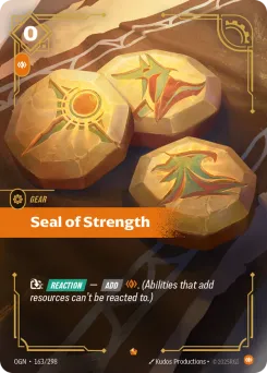 Seal of Strength OGN-163/298 — Origins