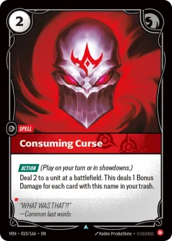 Consuming Curse VEN-010/166 — Vendetta