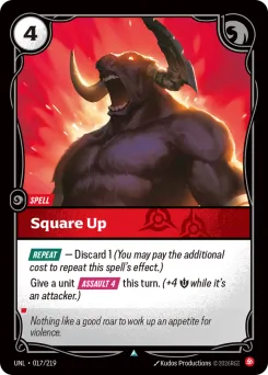 Square Up UNL-017/219 — Unleashed