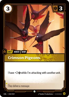 Crimson Pigeons UNL-154/219 — Unleashed