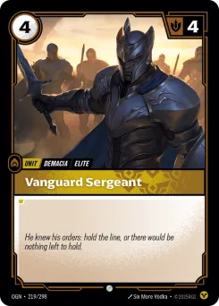 Vanguard Sergeant OGN-219/298 — Origins
