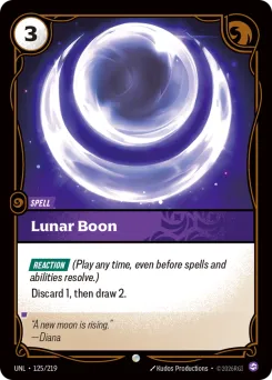 Lunar Boon UNL-125/219 — Unleashed