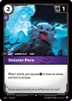 Sinister Poro UNL-137/219 — Unleashed