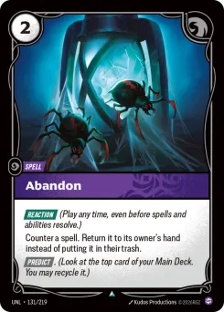 Abandon UNL-131/219 — Unleashed