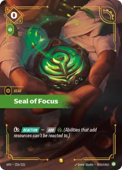 Seal of Focus SFD-226/221 — Spiritforged