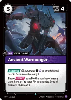 Ancient Warmonger SFD-131/221 — Spiritforged