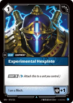 Experimental Hexplate SFD-073/221 — Spiritforged
