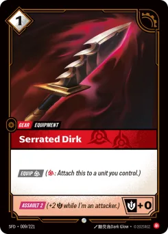 Serrated Dirk SFD-009/221 — Spiritforged