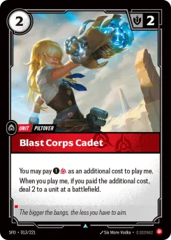 Blast Corps Cadet SFD-013/221 — Spiritforged