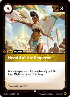 Herald of the Emperor RAD-118/167 — Radiance