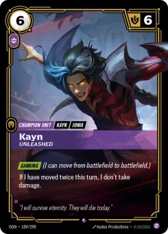 Kayn, Unleashed OGN-189/298 — Origins