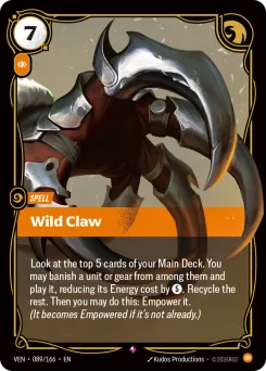 Wild Claw VEN-089/166 — Vendetta