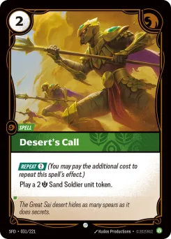 Desert's Call SFD-031/221 — Spiritforged