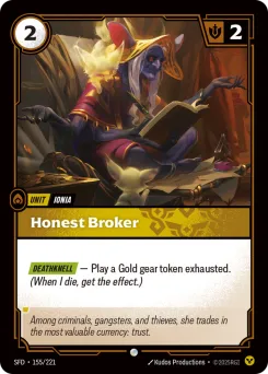 Honest Broker SFD-155/221 — Spiritforged