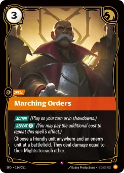 Marching Orders SFD-114/221 — Spiritforged