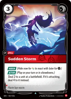 Sudden Storm SFD-017/221 — Spiritforged