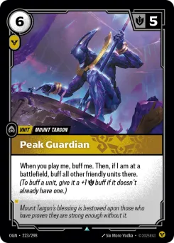 Peak Guardian OGN-223/298 — Origins