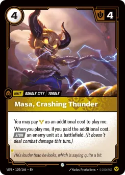 Masa, Crashing Thunder VEN-120/166 — Vendetta