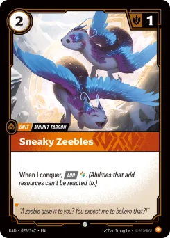 Sneaky Zeebles RAD-076/167 — Radiance