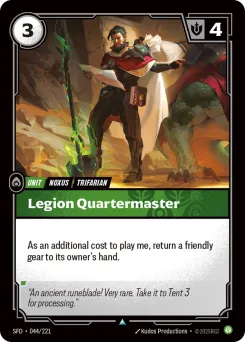 Legion Quartermaster SFD-044/221 — Spiritforged