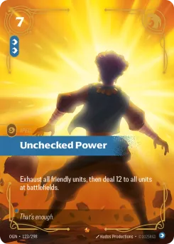 Unchecked Power OGN-123/298 — Origins