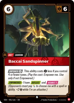 Baccai Sandspinner VEN-001/166 — Vendetta