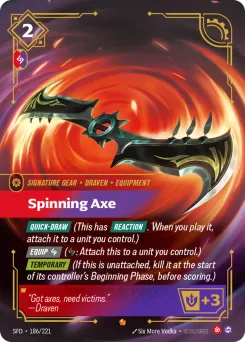 Spinning Axe SFD-186/221 — Spiritforged