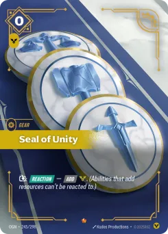 Seal of Unity OGN-245/298 — Origins