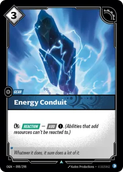 Energy Conduit OGN-098/298 — Origins